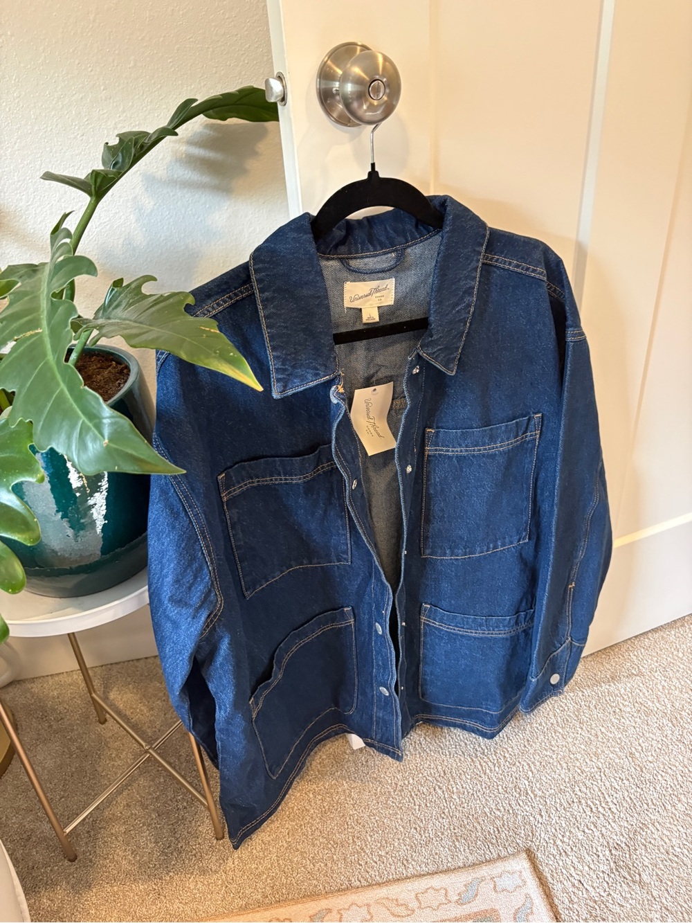 Universal Thread Dark Blue Denim Patch Pocket Jacket